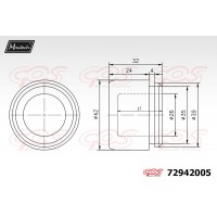 72942005 MAXTECH Поршень корпус скоби гальма