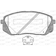 BPA1302.02 OPEN PARTS Комплект гальмівних колодок дисковий гальм