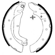 8DB 355 001-451 HELLA PAGID Комплект гальмівних колодок