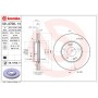 09.A706.14 BREMBO Гальмівний диск