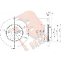 78RBS22890 R BRAKE Гальмівний диск
