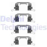 LX0442 DELPHI Комплектуючі колодки дискового гальма