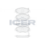 181573 ICER Комплект гальмівних колодок дисковий гальм