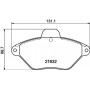 8DB 355 019-211 HELLA Комплект гальмівних колодок, дискове гальмо