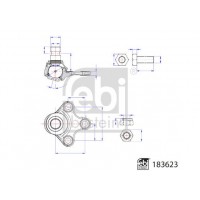 183623 FEBI BILSTEIN Шарнір незалежної підвіски поворотного важеля