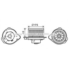 VO8175 AVA QUALITY COOLING Вентилятор салону