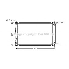 TO2418 AVA QUALITY COOLING Радіатор охолодження двигуна