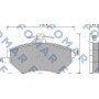 FO 634281 FOMAR Friction Комплект гальмівних колодок дисковий гальм