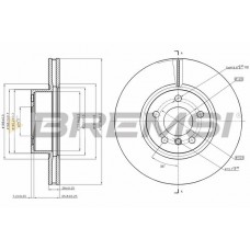 CD8314V BREMSI Гальмівний диск