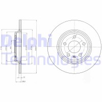 BG4081C DELPHI Гальмівний диск