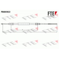 9250111 FTE Тросик, cтояночный тормоз