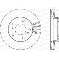 BDA1709.20 OPEN PARTS Гальмівний диск