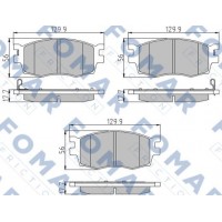 FO 932681 FOMAR Friction Комплект гальмівних колодок дисковий гальм