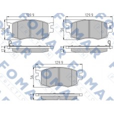 FO 932681 FOMAR Friction Комплект гальмівних колодок дисковий гальм