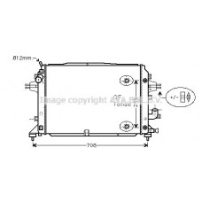 OLA2460 AVA QUALITY COOLING Радіатор охолодження двигуна