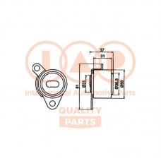127-12083 IAP QUALITY PARTS Натяжний ролик ремінь ГРМ