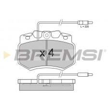 BP2276-1 BREMSI Комплект гальмівних колодок дисковий гальм