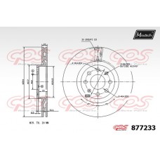 877233 MAXTECH Гальмівний диск