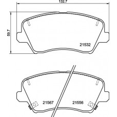 P 30 123 BREMBO Комплект гальмівних колодок дисковий гальм