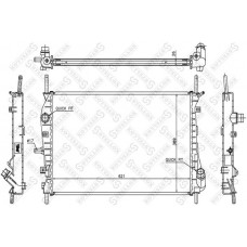 10-25779-SX STELLOX Радіатор охолодження двигуна