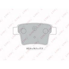 BD-3008 LYNXauto Комплект гальмівних колодок дисковий гальм