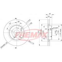 BD-4803 FREMAX Гальмівний диск