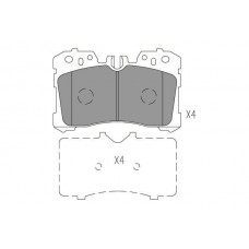 KBP-9150 KAVO PARTS Комплект гальмівних колодок дисковий гальм