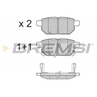 BP3322 BREMSI Комплект гальмівних колодок дисковий гальм