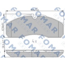 FO 933581 FOMAR Friction Комплект гальмівних колодок дисковий гальм