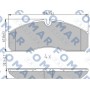 FO 933581 FOMAR Friction Комплект гальмівних колодок дисковий гальм