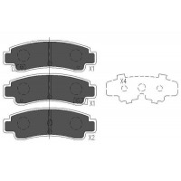 KBP-6543 KAVO PARTS Комплект гальмівних колодок дисковий гальм