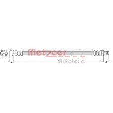4110795 METZGER Гальмівний шланг