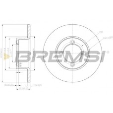 CD6001S BREMSI Гальмівний диск