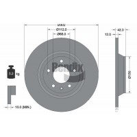 BDS1973 BENDIX Braking Гальмівний диск