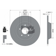 BDS1973 BENDIX Braking Гальмівний диск