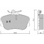 BPMB-1009 AISIN Комплект гальмівних колодок дисковий гальм