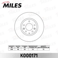 K000171 MILES Гальмівний диск