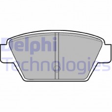 LP533 DELPHI Комплект гальмівних колодок дисковий гальм