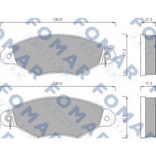 FO 673281 FOMAR Friction Комплект гальмівних колодок дисковий гальм