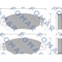 FO 673281 FOMAR Friction Комплект гальмівних колодок дисковий гальм