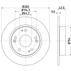 8DD 355 118-991 HELLA Гальмівний диск