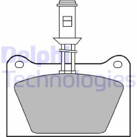 LP435 DELPHI Комплект гальмівних колодок дисковий гальм