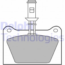 LP435 DELPHI Комплект гальмівних колодок дисковий гальм