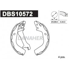 DBS10572 DANAHER Комплект гальмівних колодок