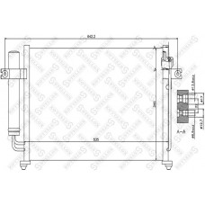 10-45027-SX STELLOX Конденсатор кондиціонера