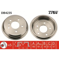 DB4235 TRW Гальмівний барабан