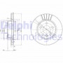 BG3417C DELPHI Гальмівний диск