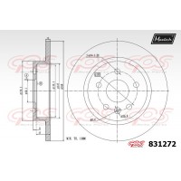 831272 MAXTECH Гальмівний диск
