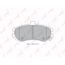 BD-3610 LYNXauto Комплект гальмівних колодок дисковий гальм