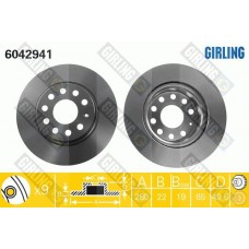 6042941 GIRLING Гальмівний диск